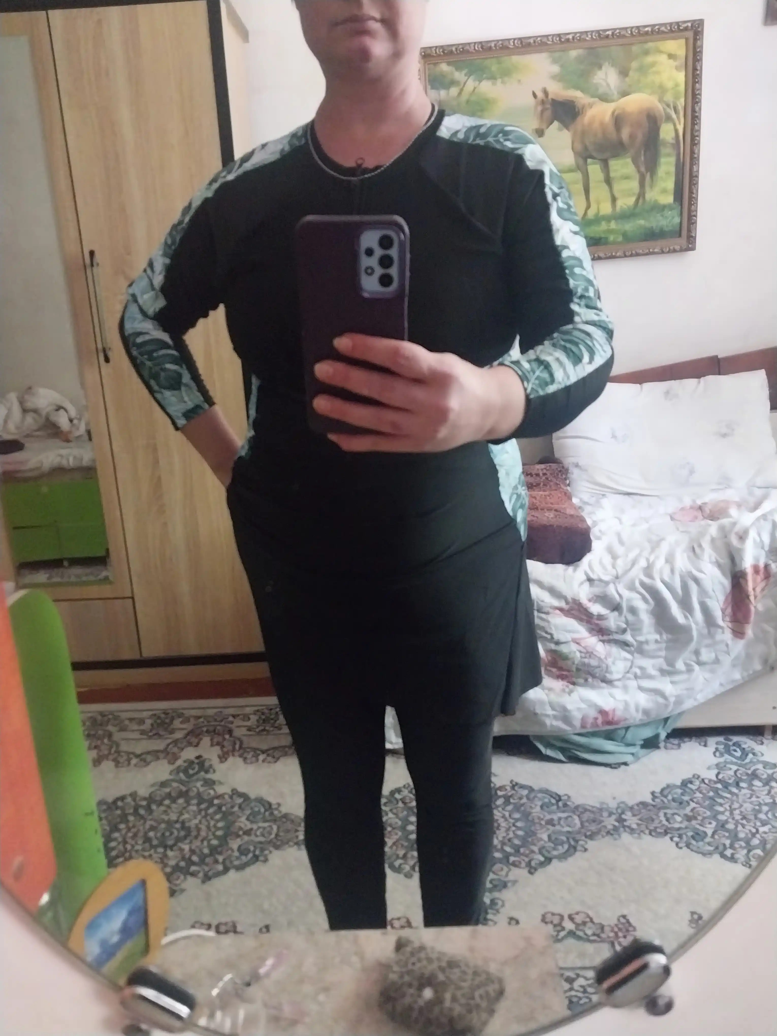 Kupalnik ayollar uchun burkini Kioko, yopiq musulmon kupalnik