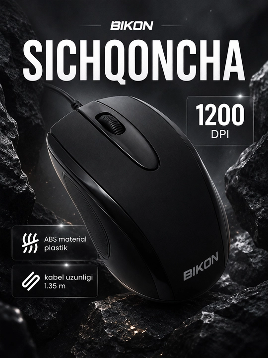 Simli klaviatura va sichqoncha BIKON