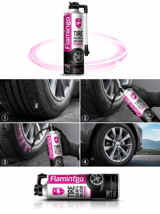 Flamingo Tire Sealant & Inflator 450