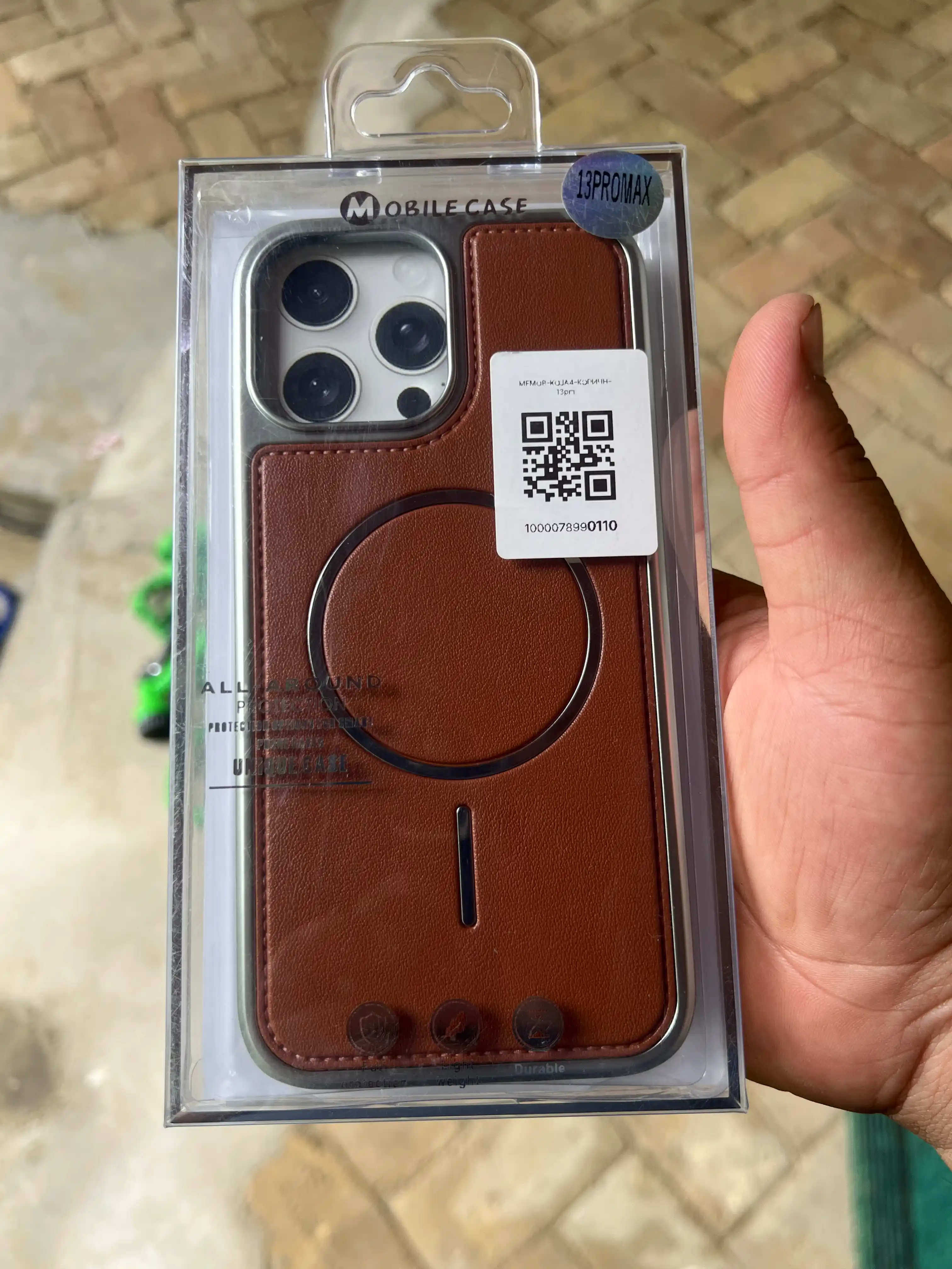 IPhone 11, 12, 13, 14, 15, 16, 17 Pro,Max uchun Magsafe bilan charm g‘ilof
