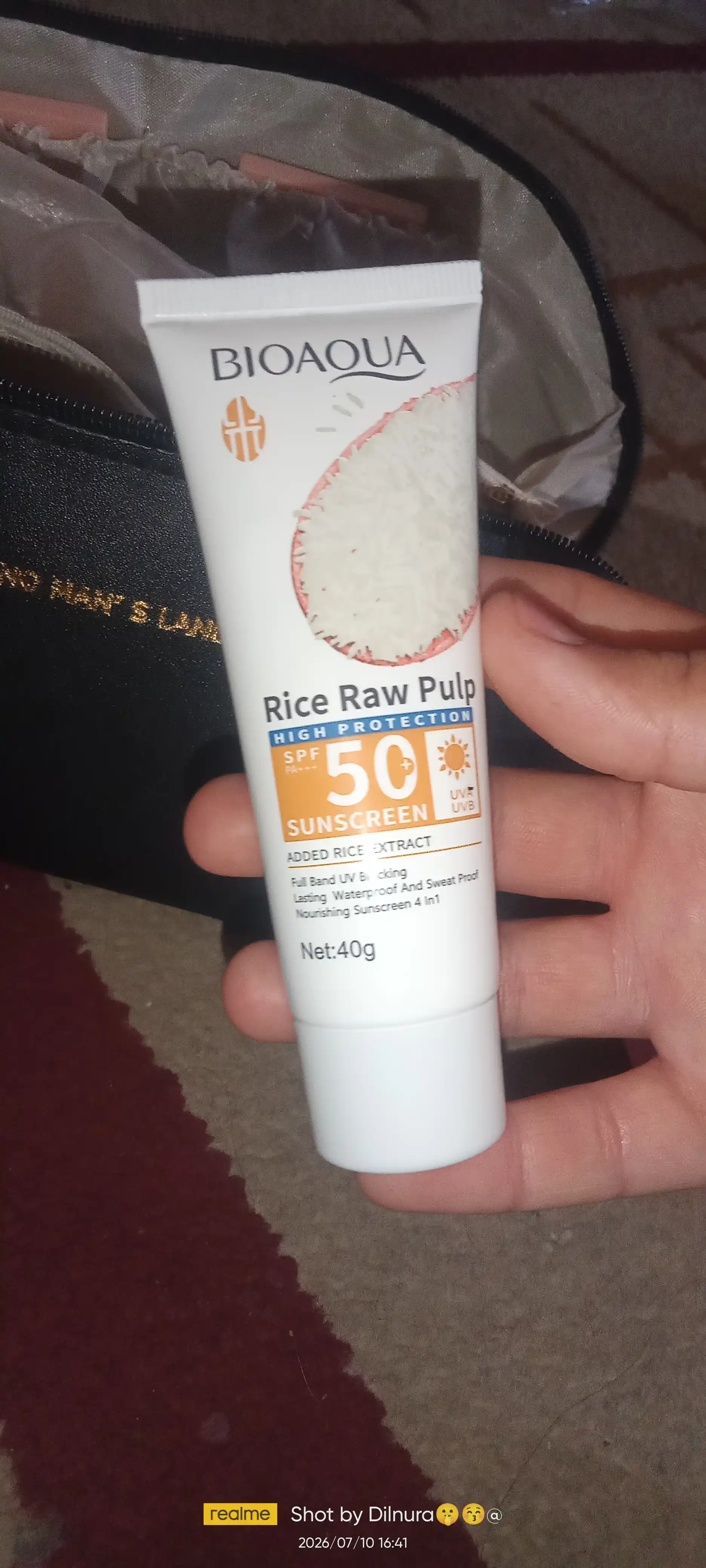 SPF50+ PA+++ / BIOAQUA - Солнцезащитный крем на основе рисового экстракта 40 г