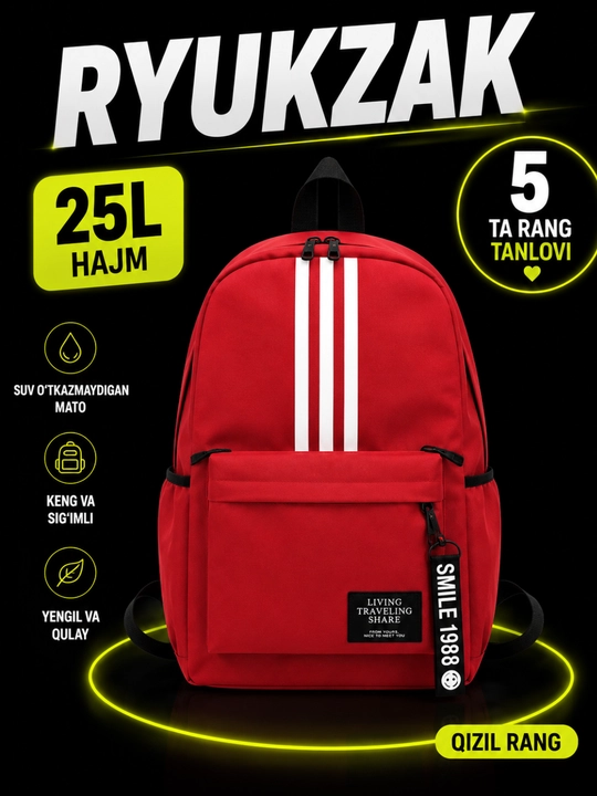 Kundalik foydalanish, sayohat va mashg‘ulotlar uchun sport sumkasi - 