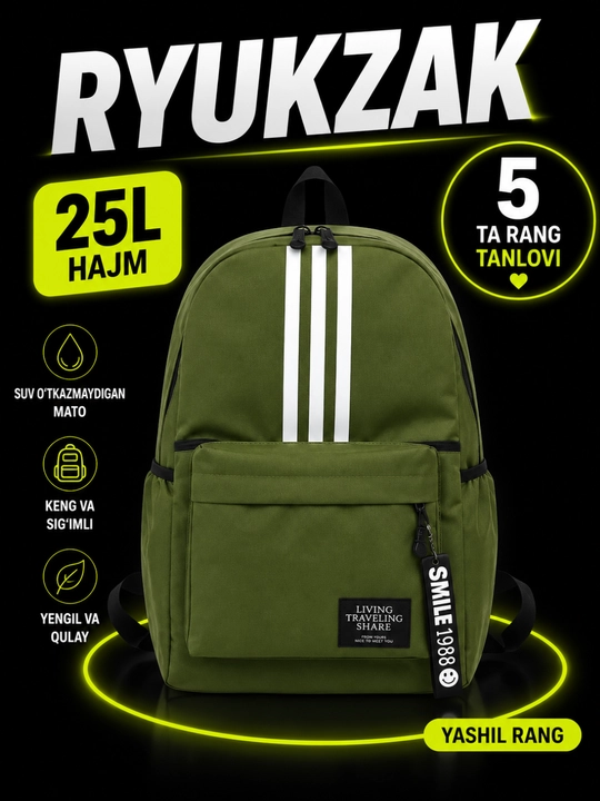 Kundalik foydalanish, sayohat va mashg‘ulotlar uchun sport sumkasi - 