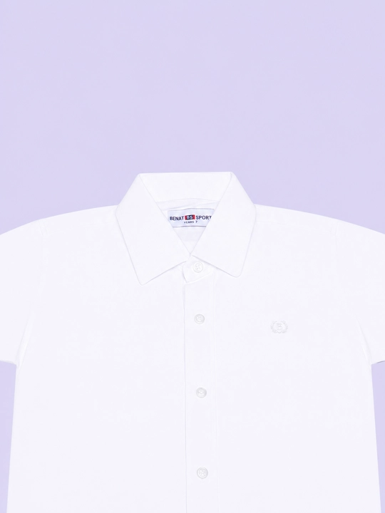 Школьная рубашка для мальчиков, Турция, Benat Sport, 122-170 см, 7-15 лет, 80% хлопок