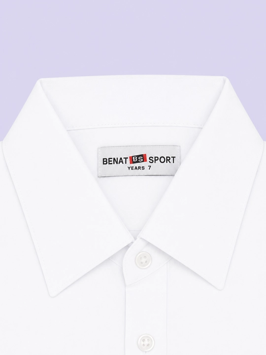 Школьная рубашка для мальчиков, Турция, Benat Sport, 122-170 см, 7-15 лет, 80% хлопок