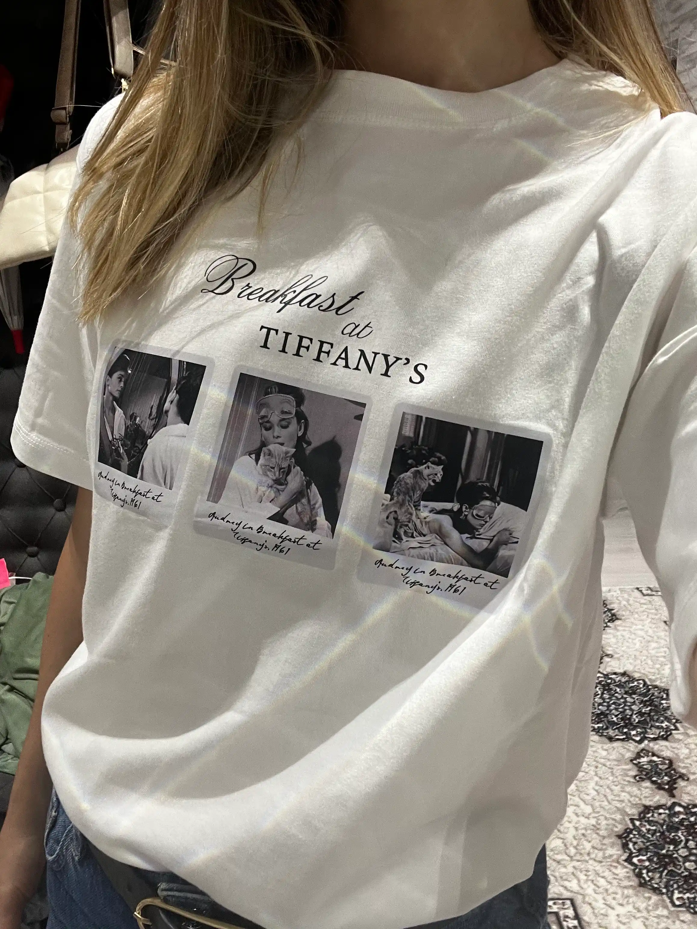 Ayollar futbolkasi print bilan, katta o‘lchamlar - Elly Fashion