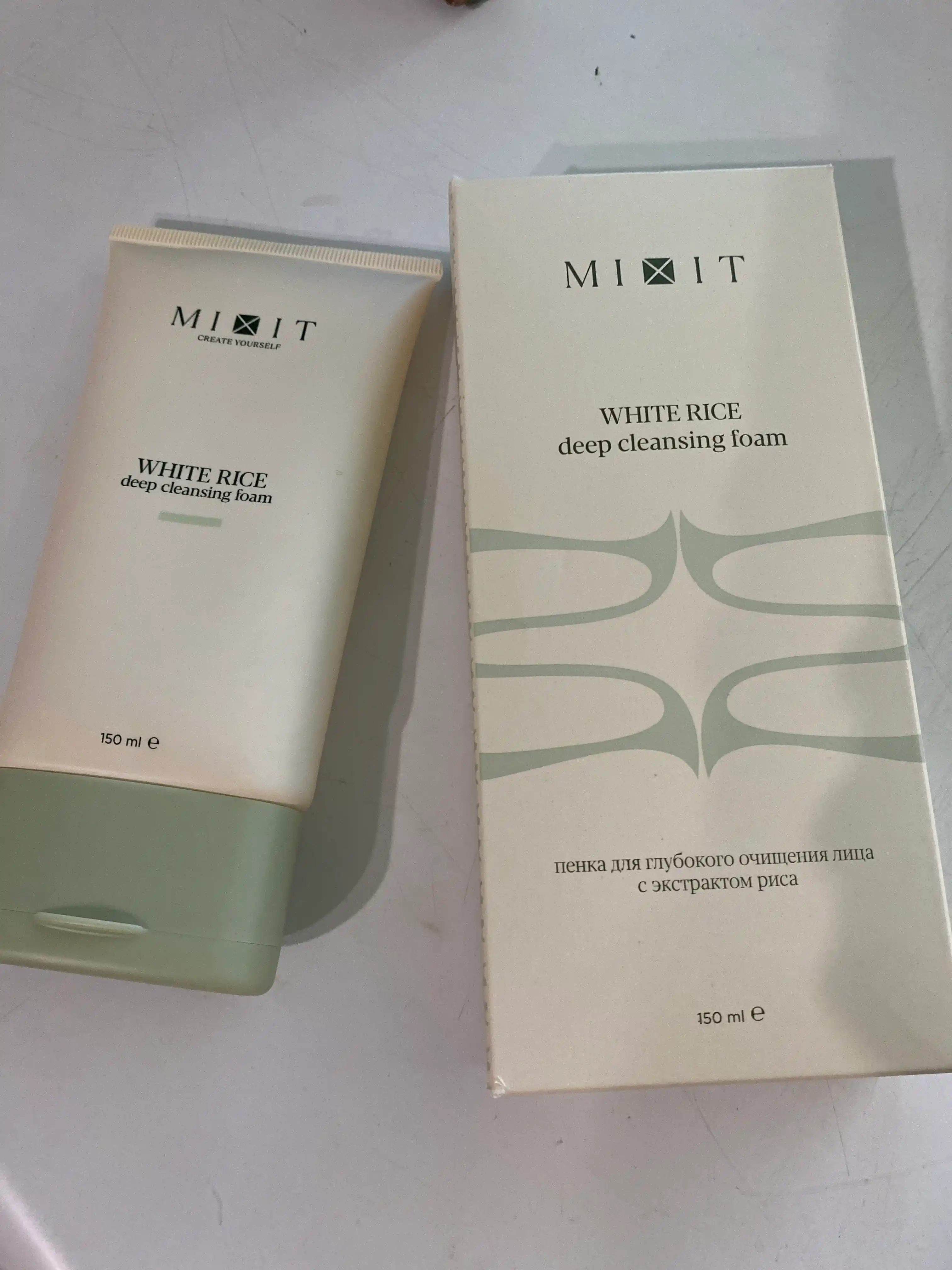 MIXIT Guruch ekstrakti bilan yuzni chuqur tozalovchi penka, 150 ml