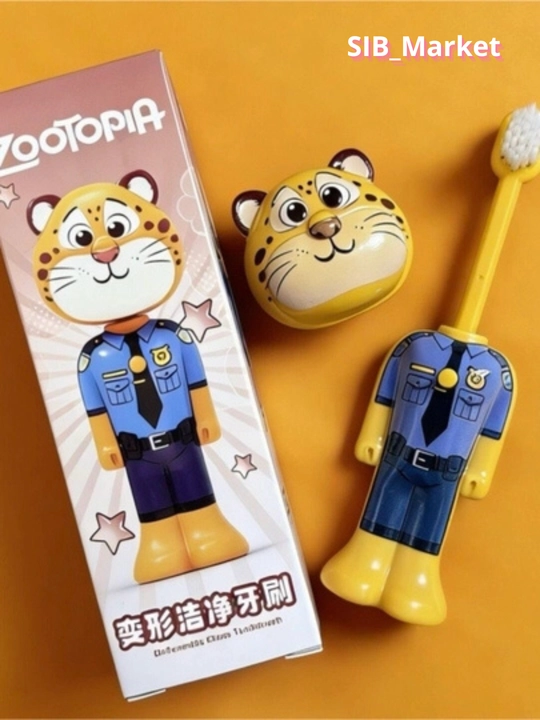 Детская зубная щетка Зверополис (Zootopia) с мягкой щетиной, от 3 лет