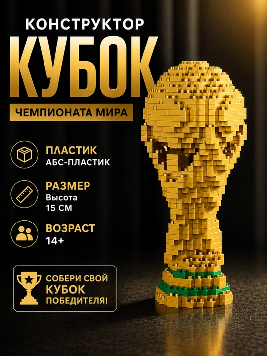 3D конструктор Кубок Чемпионата Мира FIFA, 2842 детали