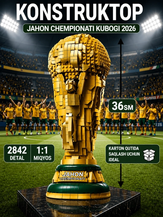 3D конструктор Кубок Чемпионата Мира FIFA, 2842 детали
