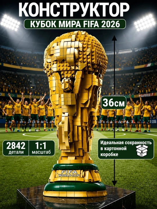 3D конструктор Кубок Чемпионата Мира FIFA, 2842 детали