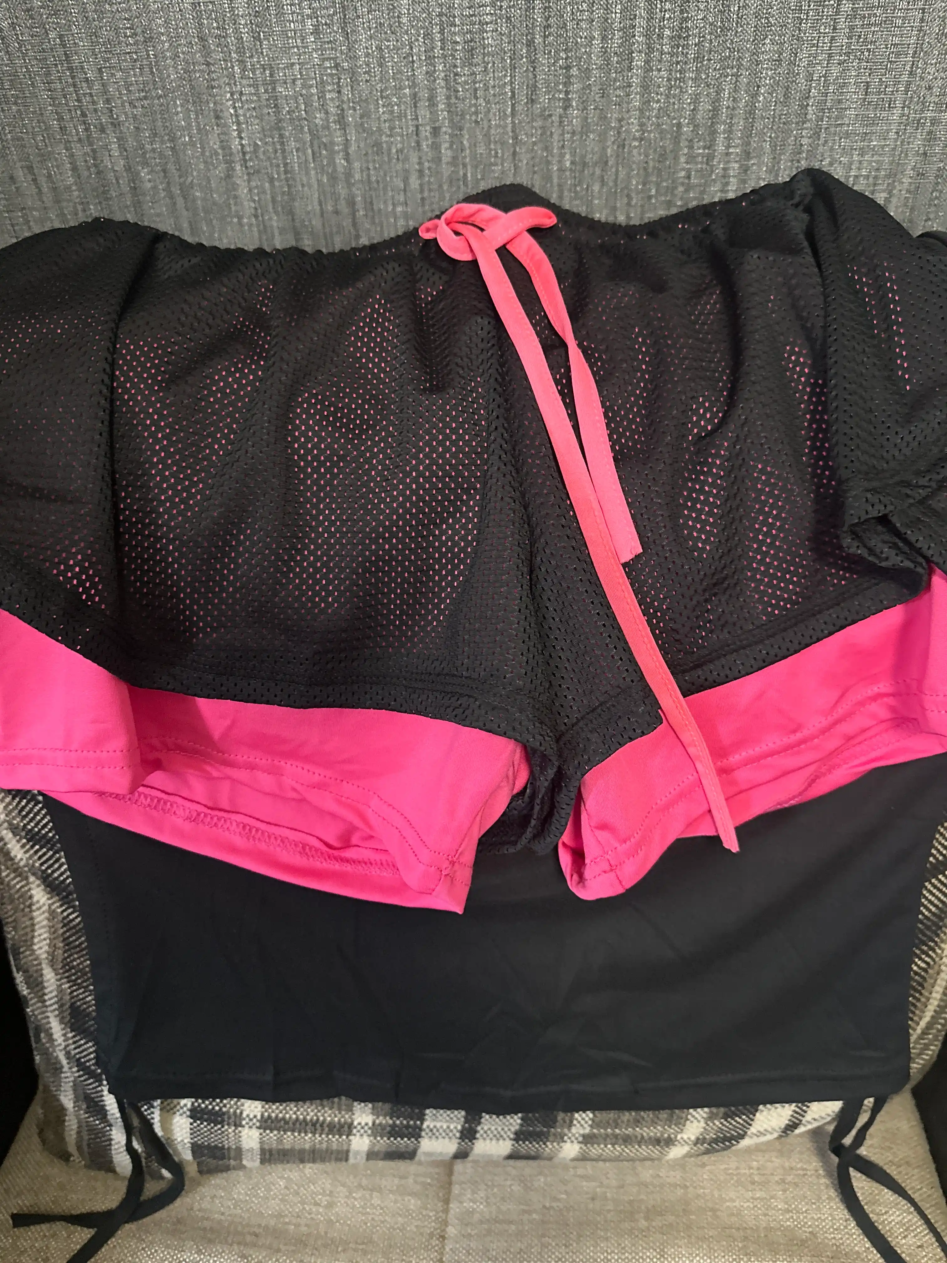 Ayollar sport shortilari velosipedlari, fitnes uchun, ikki qavatli