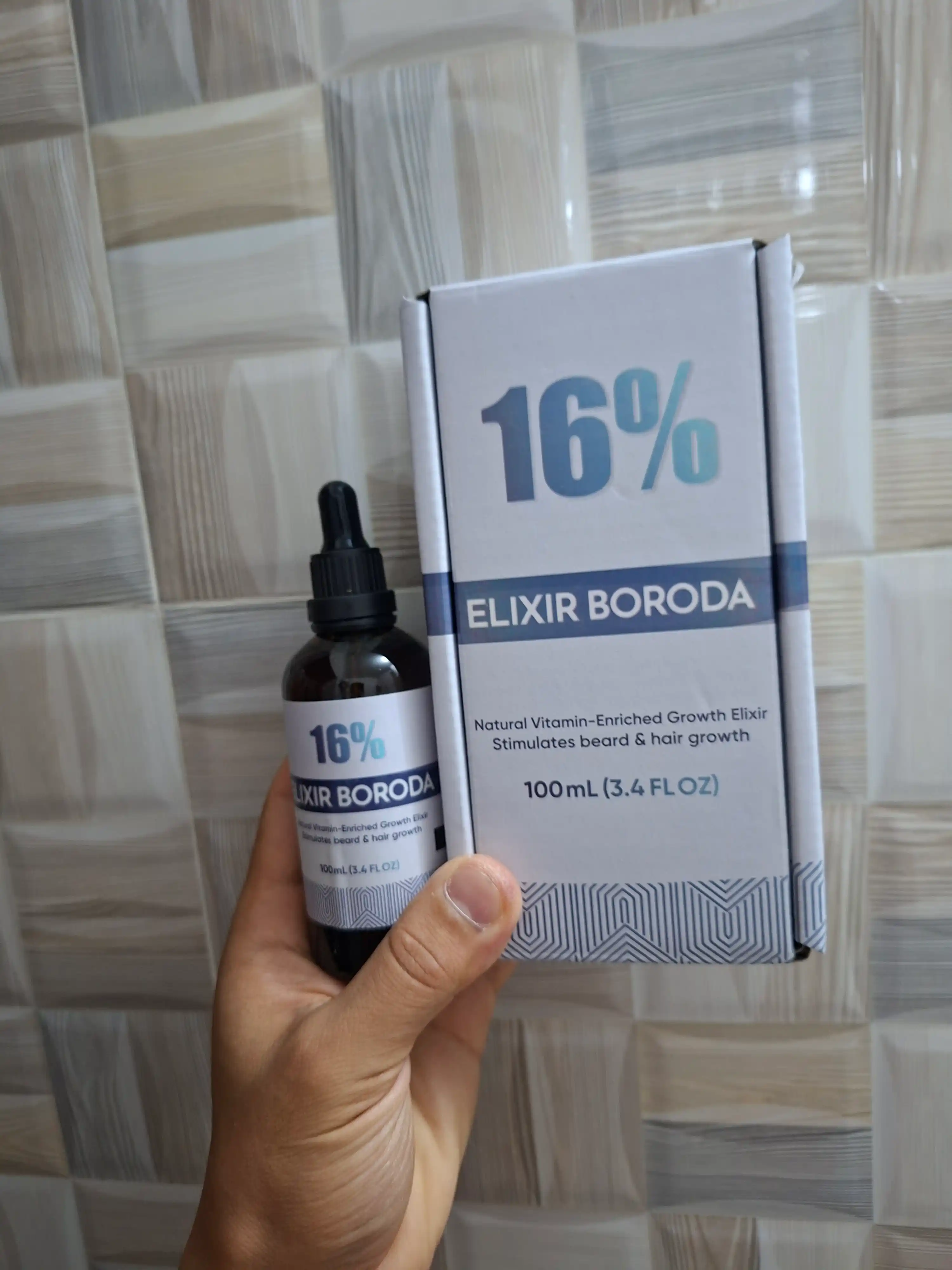 Elixir Boroda 16% – средство для роста волос и бороды Миноксидил