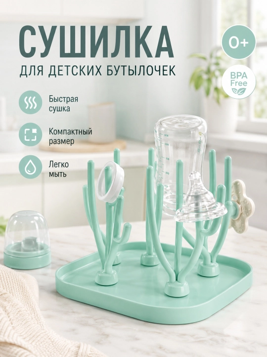 Bolalar shishalari, so‘rg‘ichlari va aksessuarlari uchun quritgich