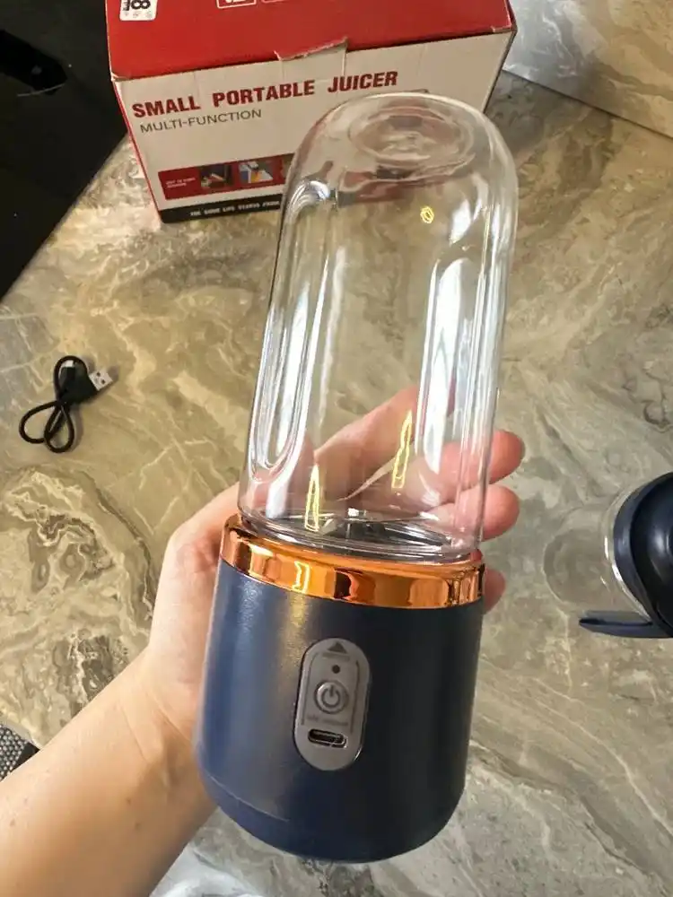 Smuzi va kokteyllar uchun simsiz mini blender, ko'chma, elektr shaker