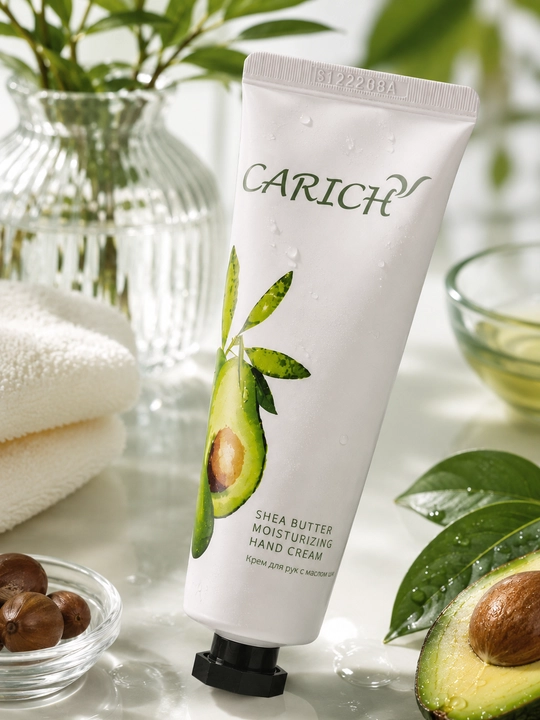 Крем для рук CARICH Shea Butter, 50 г, с маслом ши, увлажнение и питание кожи