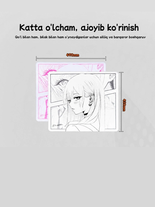 ATK Anime Mouse Pad-Reverie,NANA Premium sichqoncha tagligi