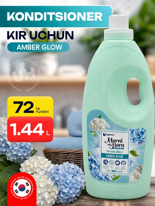 Morni Flora atirli kir yuvish konditsioneri, 1.44 litr - 
