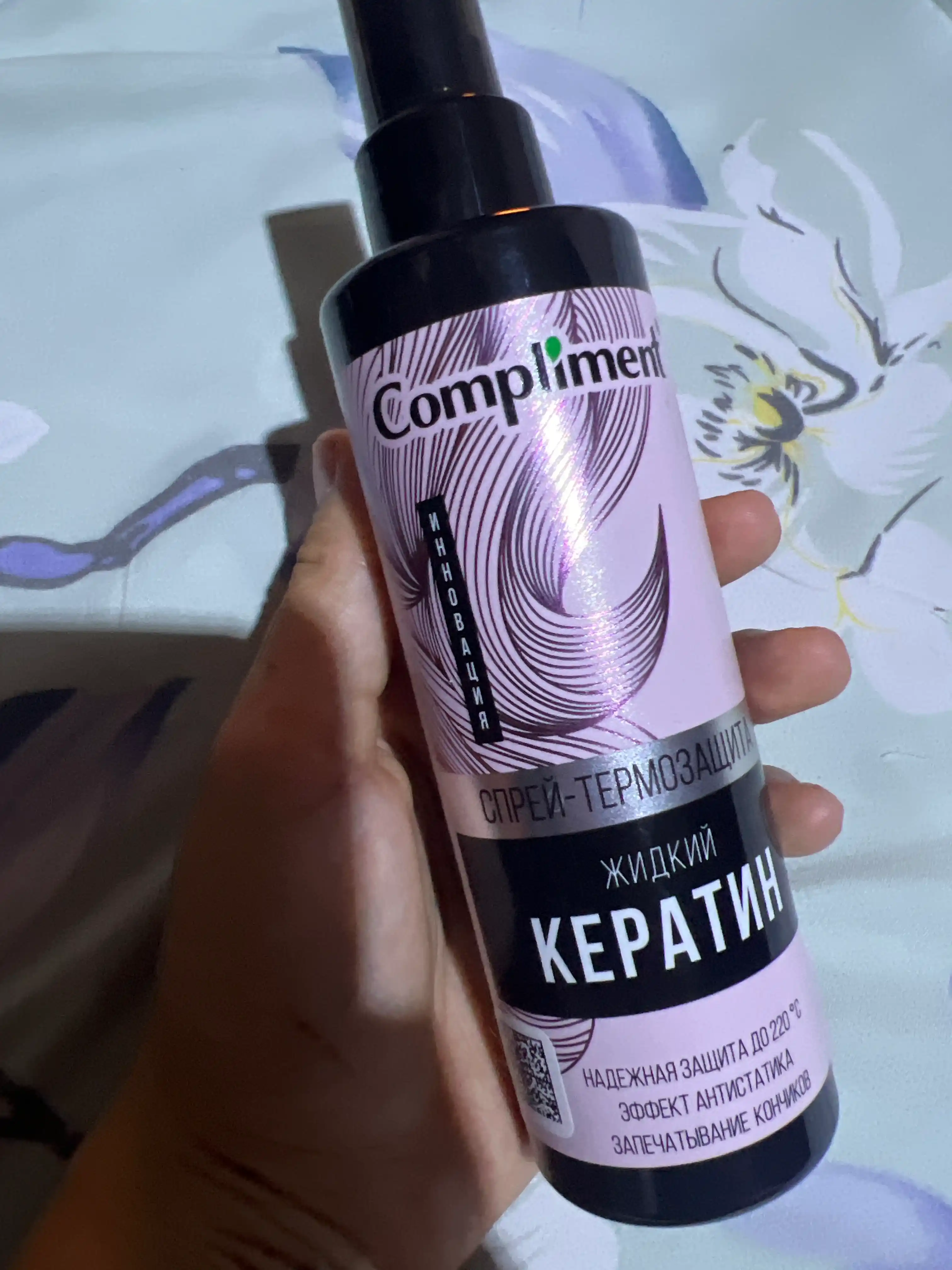 Sochlar uchun sprey 15 tasi 1 da Compliment krem-sprey, issiqlikdan himoya qiladi