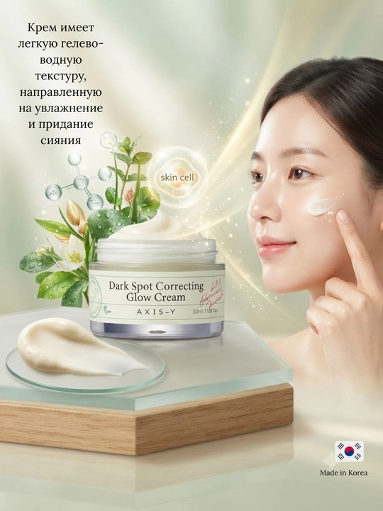 Осветляющий крем для лица Dark Spot Correcting Glow Cream AXIS-Y, 50 мл