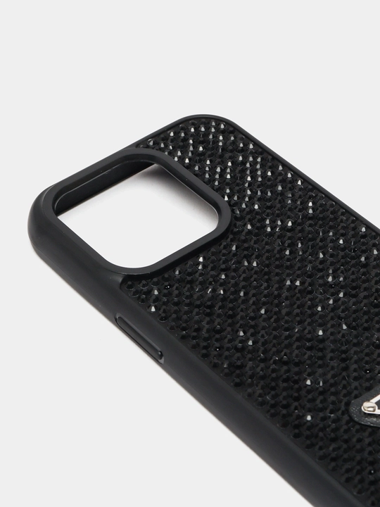 IPhone 13, 14, 15, 16, pro, 17pro, max uchun yaltiroq toshli g‘ilof