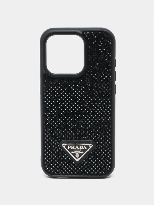 IPhone 13, 14, 15, 16, pro, 17pro, max uchun yaltiroq toshli g‘ilof