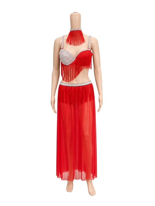 Popukli sharqona raqs kostyumi - 