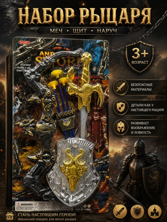 Knight Set – Игровой набор рыцаря (3+) - 