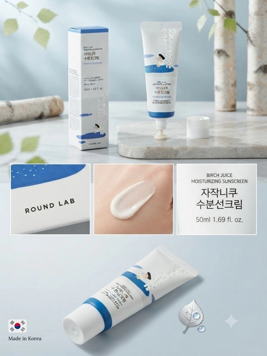 Quyoshdan himoyalovchi krem Round Lab, spf Round Lab, Birch Juice Sunscreen