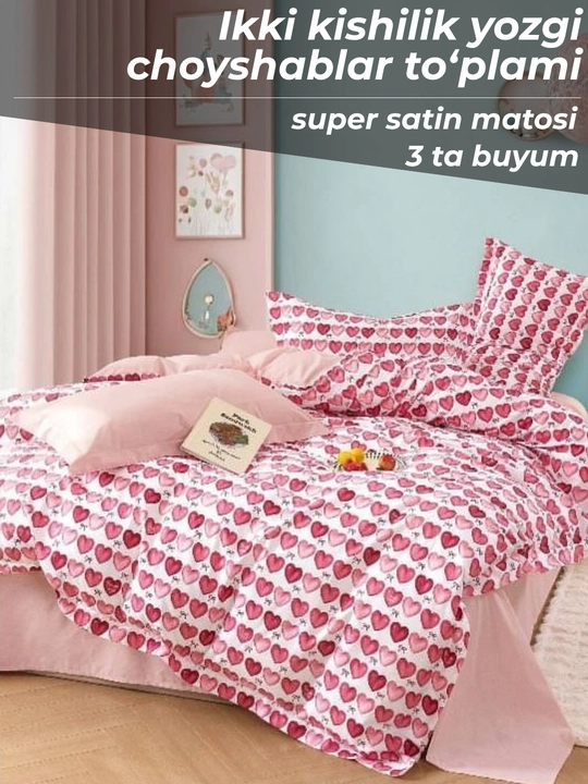 Yozgi choyshablar to‘plami, supersatin, ikki kishilik va bir kishilik to‘plamlar - 