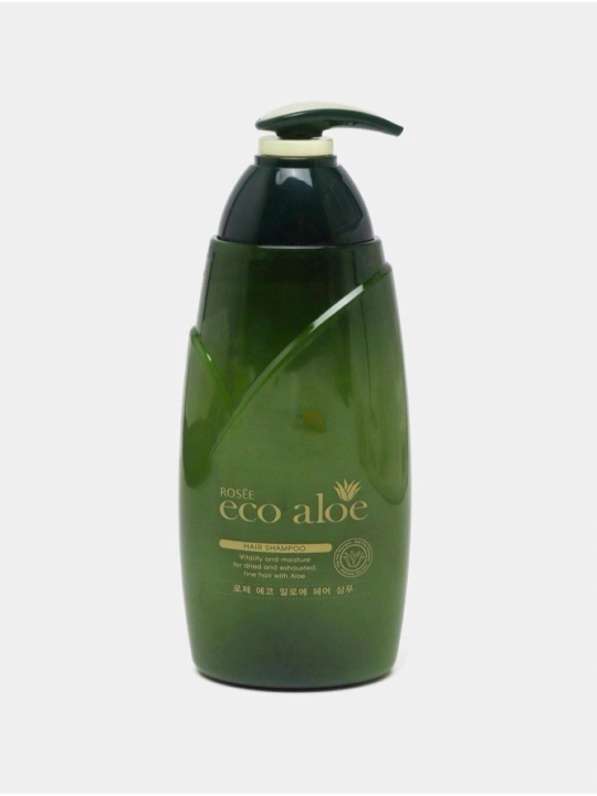 Увлажняющий корейский шампунь Rosse Eco Aloe, 760 мл - 