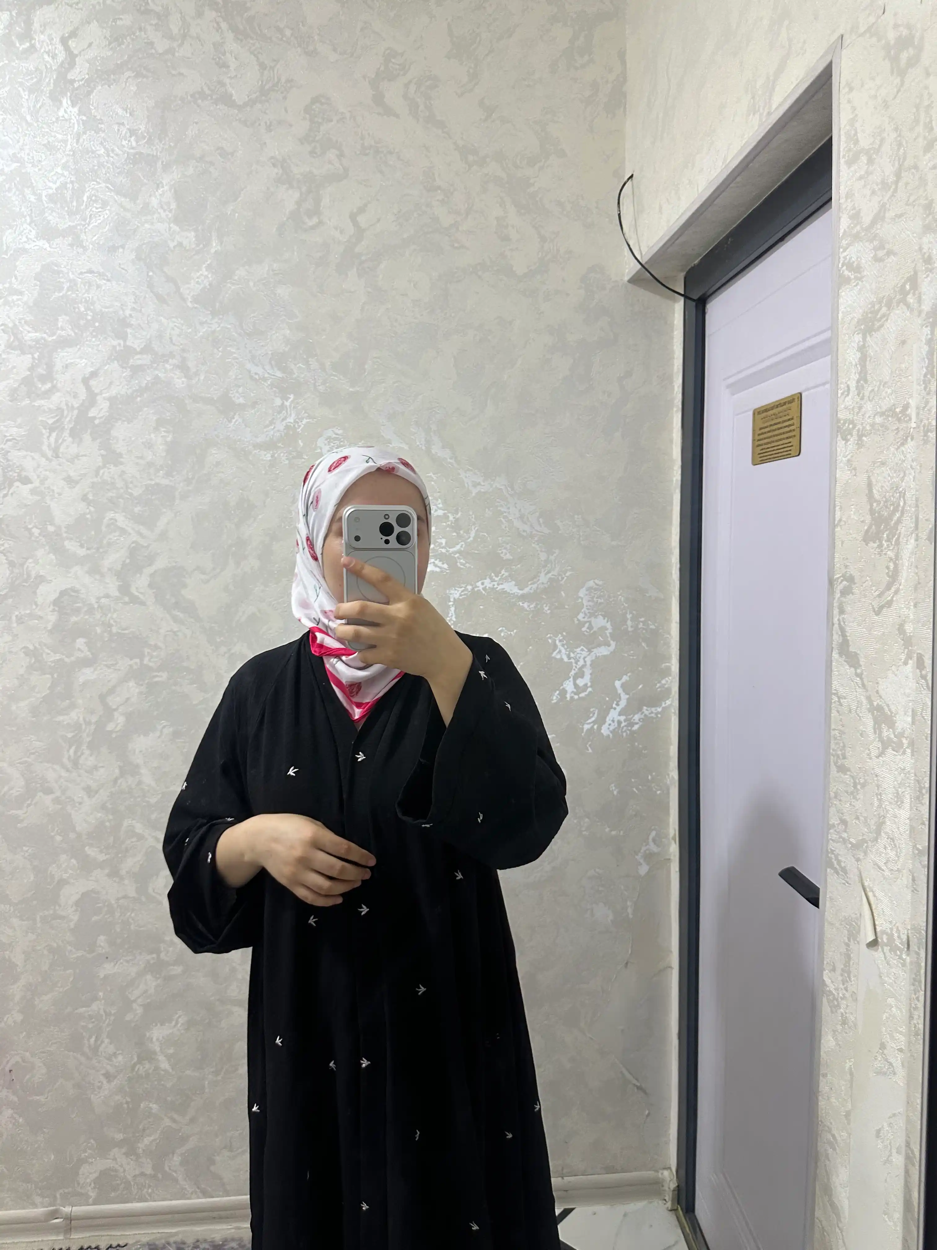 Ayollar va qizlar uchun paxta ro‘mol, hijob, 110 x 110