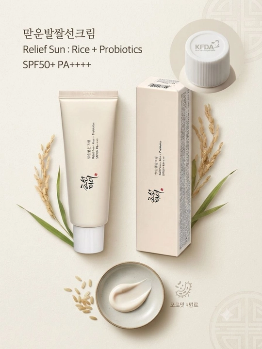 Probiotikli quyoshdan himoyalovchi Beauty Of Joseon guruch + Probiyotiklar SPF50+ PA+