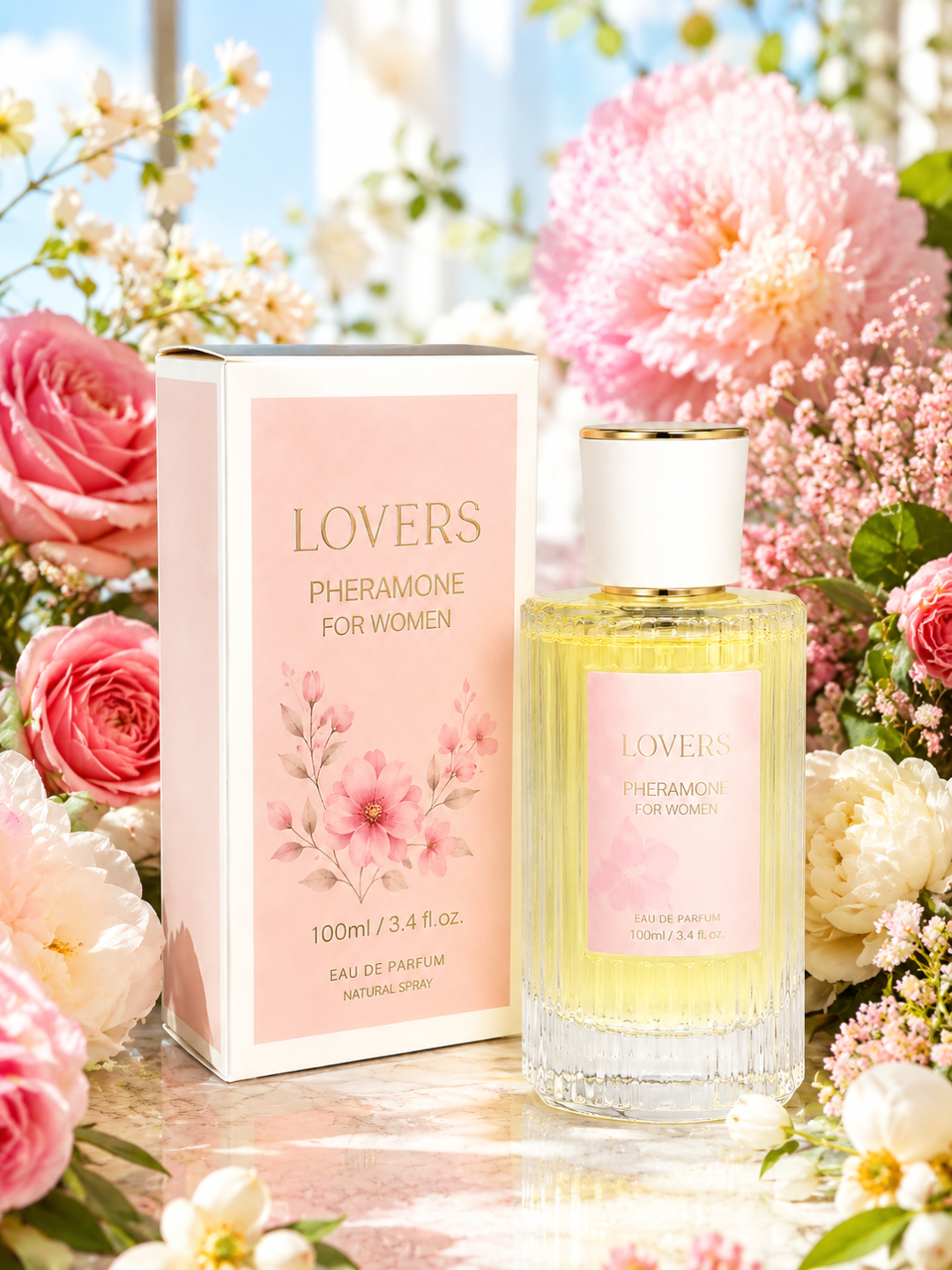 Lovers Pheramone For Women 100 ml ayollar atiri uzoq saqlanuvchi gul ifori