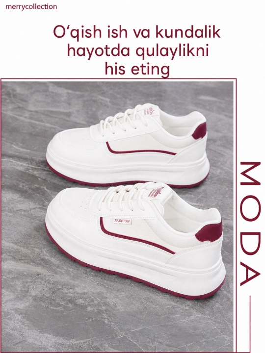 Ayollar uchun krossovkalar, bahor, yoz, kuz, 36-40 o'lcham