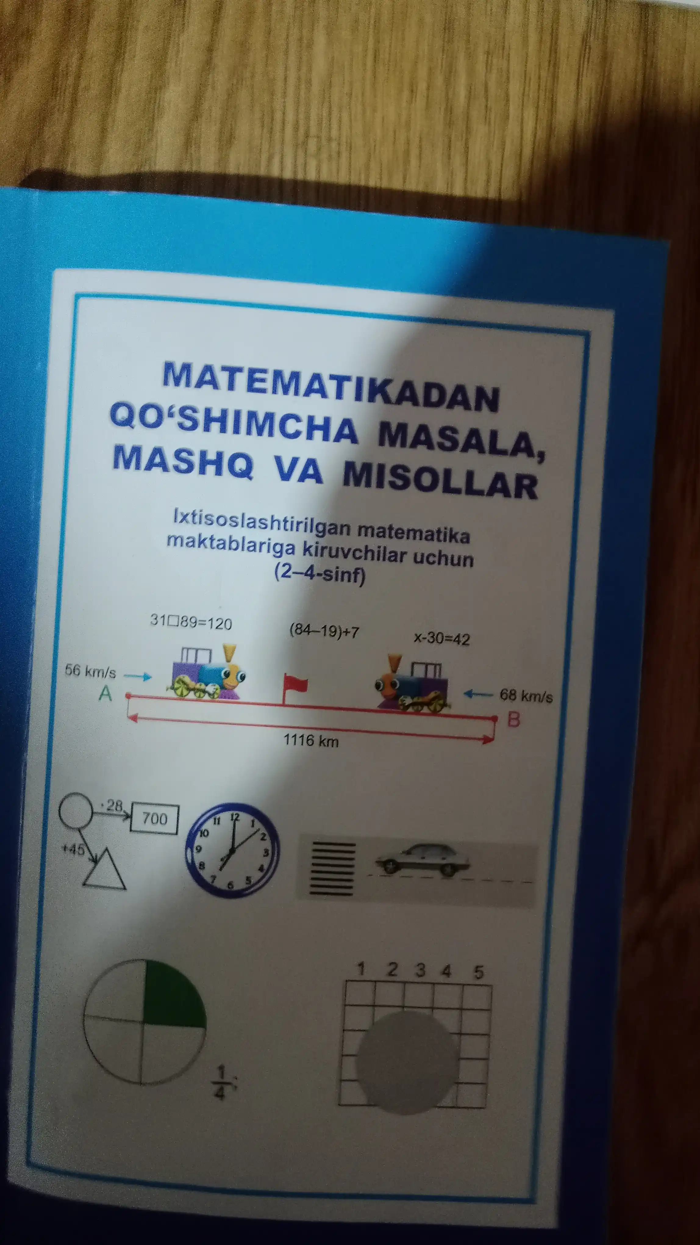 Математикадан қўшимча масала, машқ ва мисоллар — 2–4-синф учун қўлланма
