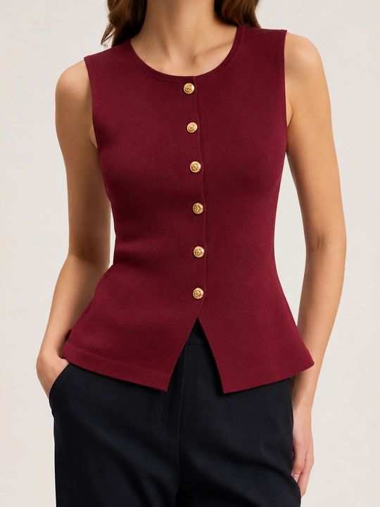 Кофта женская, жилет трикотажный на пуговицах ELLY FASHION