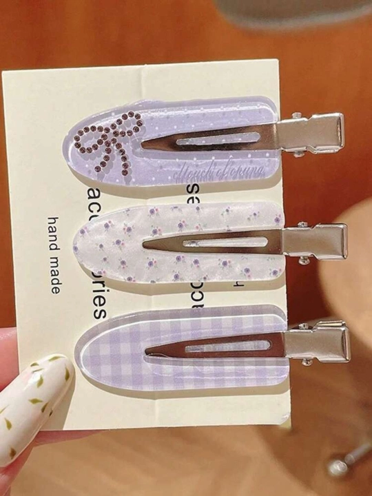 Qizlar va ayolar uchun qisqich, 2 va 3 dona korea uslubi