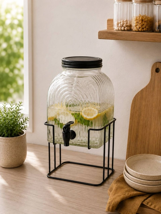 Ichimliklar uchun zamonaviy shisha dispenser - 