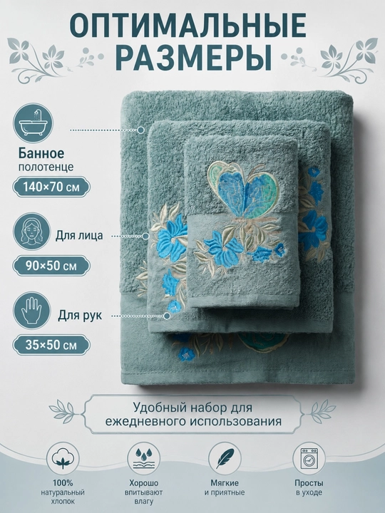 Patli sochiqlar to‘plami, yuz va oyoqlar uchun, momiq, yumshoq, hammom sochiqlari