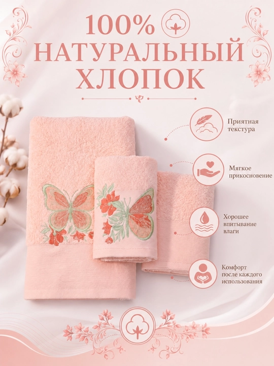 Patli sochiqlar to‘plami, yuz va oyoqlar uchun, momiq, yumshoq, hammom sochiqlari