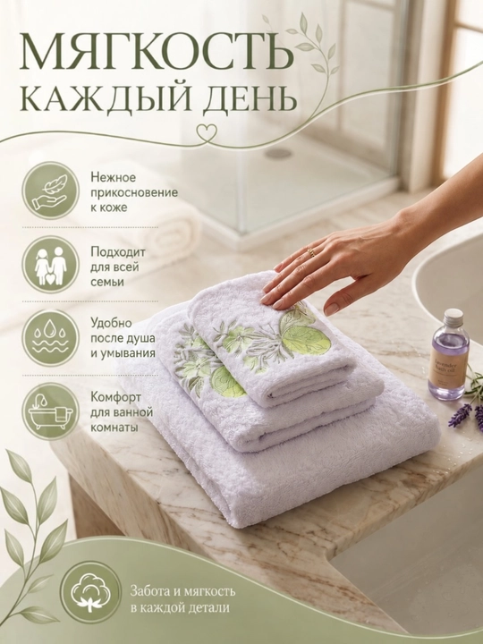 Patli sochiqlar to‘plami, yuz va oyoqlar uchun, momiq, yumshoq, hammom sochiqlari