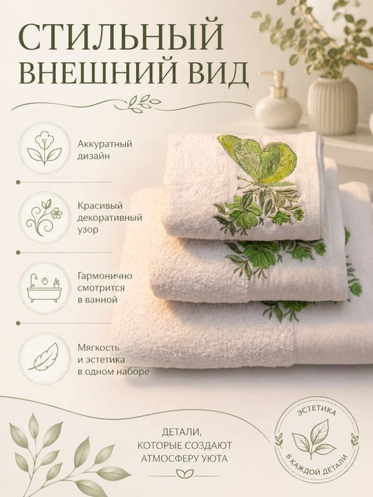 Patli sochiqlar to‘plami, yuz va oyoqlar uchun, momiq, yumshoq, hammom sochiqlari