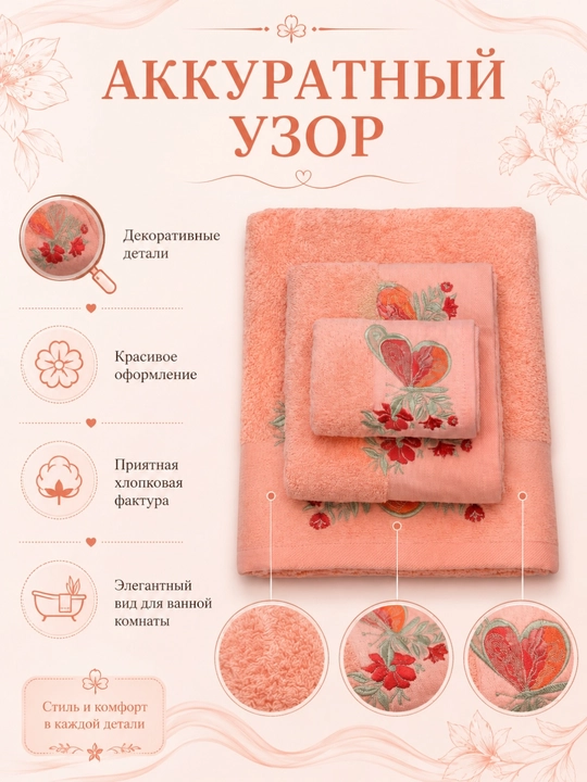 Patli sochiqlar to‘plami, yuz va oyoqlar uchun, momiq, yumshoq, hammom sochiqlari