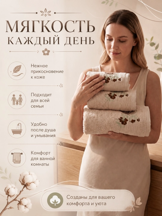 Patli sochiqlar to‘plami, yuz va oyoqlar uchun, momiq, yumshoq, hammom sochiqlari