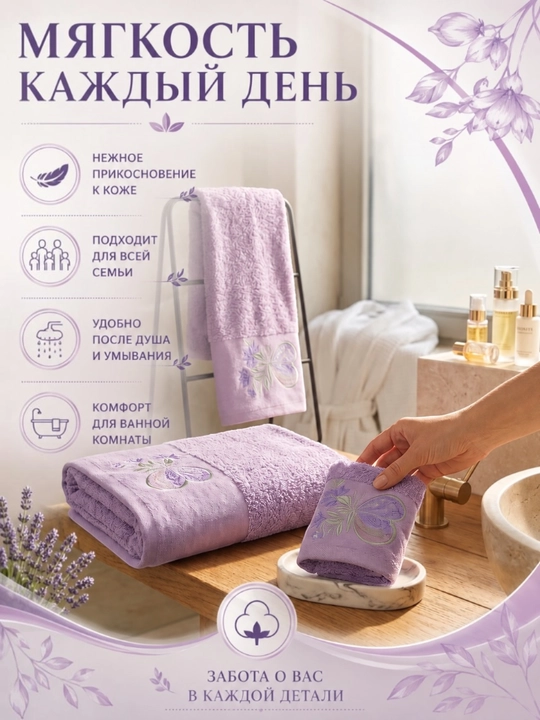 Patli sochiqlar to‘plami, yuz va oyoqlar uchun, momiq, yumshoq, hammom sochiqlari
