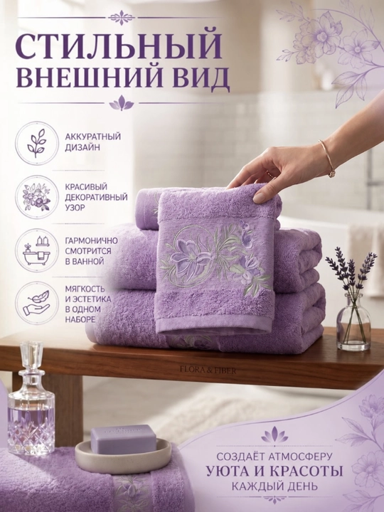 Patli sochiqlar to‘plami, yuz va oyoqlar uchun, momiq, yumshoq, hammom sochiqlari