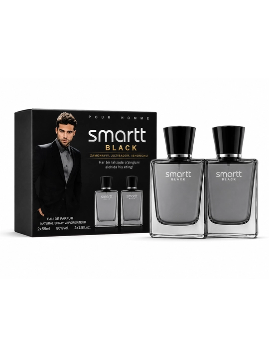 Парфюмерная вода Smartt Black для мужчин 2×55 мл  - 