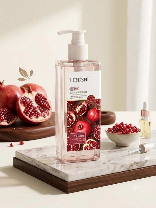 Гель для душа LIBOSHI с ароматом граната, очищающий и ароматный