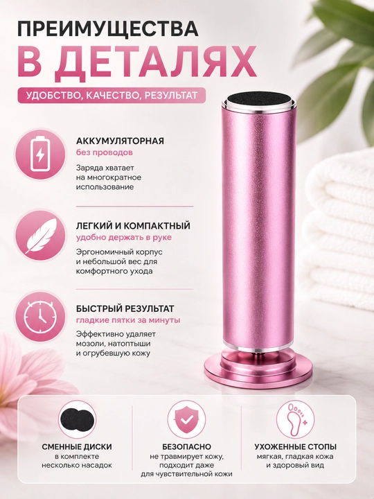Электропемза для ног — уход за пятками, мозолями в домашних условиях